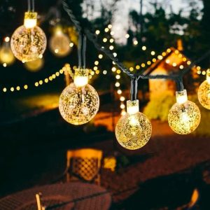BulbLights, 50 ρετρό φώτα LED εσωτερικού και εξωτερικού χώρου που φορτίζονται με ηλιακή ενέργεια