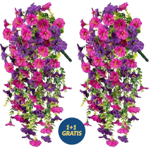 Glory, τεχνητά κρεμαστά λουλούδια (1+1 ΔΩΡΕΑΝ)