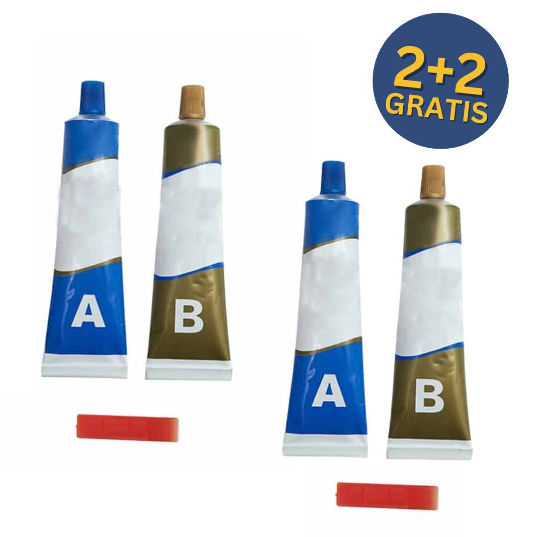 GlueStar, δύο συστατικών κόλλα για κρύα συγκόλληση και απλές επισκευές (2 σωλήνες) (1+1 ΔΩΡΕΑΝ )
