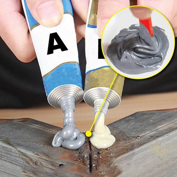 GlueStar, δύο συστατικών κόλλα για κρύα συγκόλληση και απλές επισκευές (2 σωλήνες) (1+1 ΔΩΡΕΑΝ )
