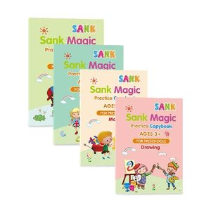 KidBook, 4 τετράδια αντιγραφής για γραφή και ζωγραφική με το Μαγικό στυλό, τα οποία σβήνουν αυτόματα όταν στεγνώνουν