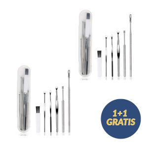 EarCleaningKit, σετ 7 τεμαχίων με αξεσουάρ για ασφαλή καθαρισμό αυτιών 1 + 1 ΔΩΡΕΑΝ